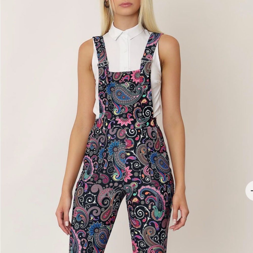 BlackMilk Clothing Paisley Daze Overalls - MUSEUM VAULT TOME CAPSULE PIECE